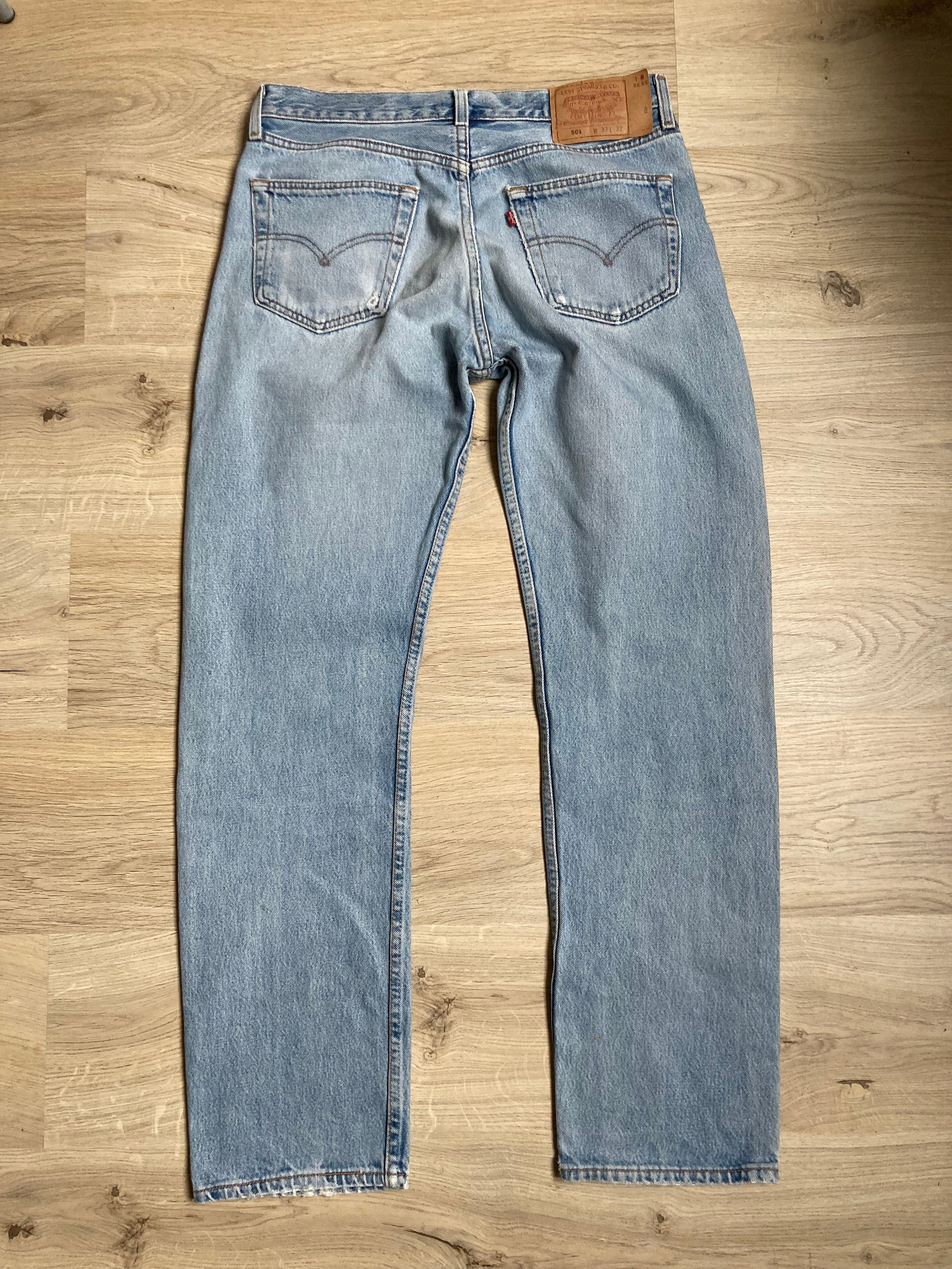 Levi's 501 Made in USA Distressed W33-L32 (1998) - Etsy