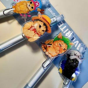 One Piece Cat Meme gatto Portachiavi di Legno