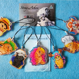 One-Piece Cat-Meme Rainbow CHARMS