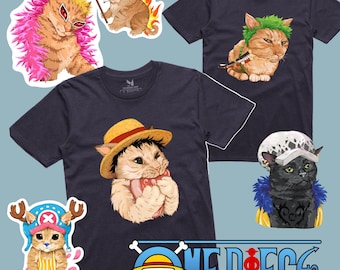 One Piece Cat T-SHIRT Meme
