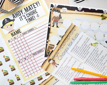 Pirate Chore Charts Bundle