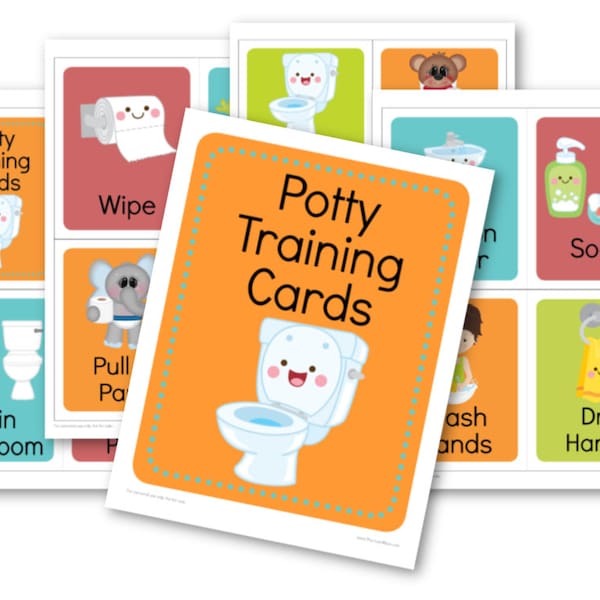 Potty Training Visual Schedule Cards