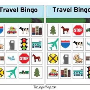 Travel Bingo Game Printable PDF - Etsy