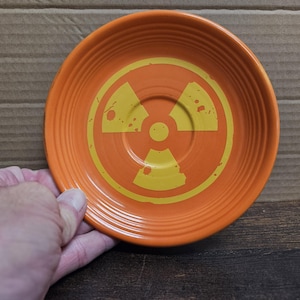 Homer Laughlin Fiestaware, 6” plate, Vintage Uranium Glazed Pottery