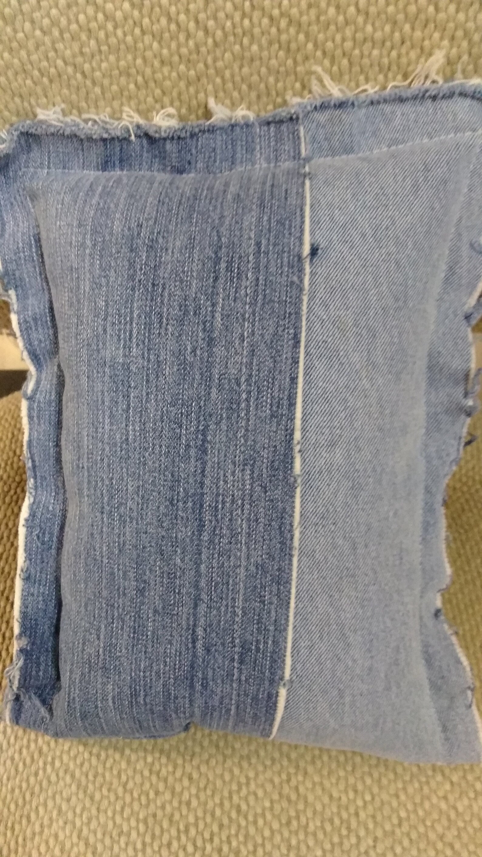 DENIM n LACE PILLOW Upcycled JeansRepurposed Denim Etsy