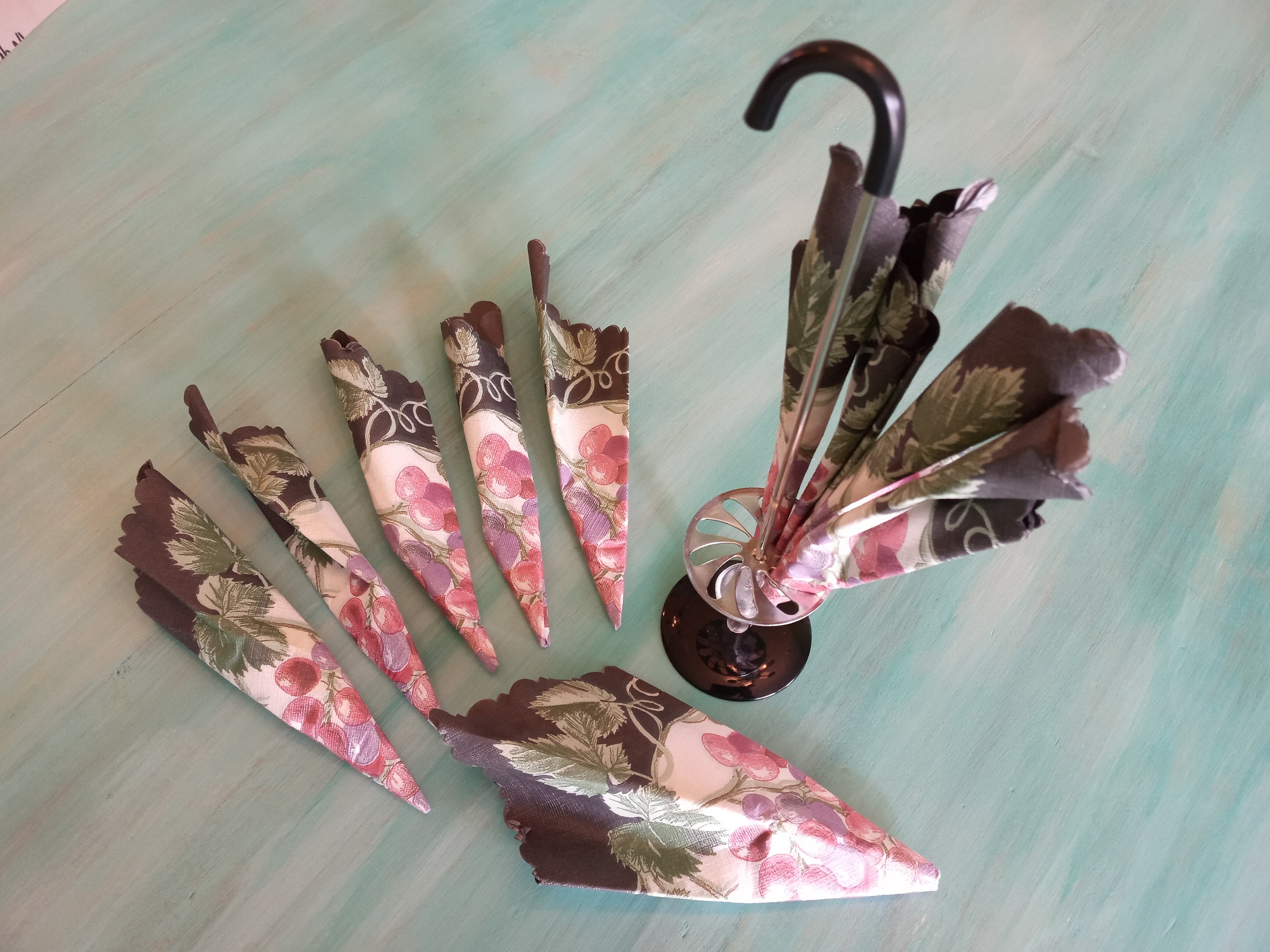 NAPKIN UMBRELLA HOLDER Vintage Paper Napkin HolderMid Century Etsy