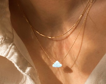 Dreamer - Cloud Opal Necklace | White Opal Necklace | Gold Filled Or Sterling Silver Necklace | Fire Opal necklace