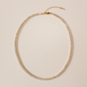 Tennis Necklace ∙ Necklaces For Women ∙ Diamond Tennis ∙ Crystal row necklace ∙ Cubic Zirconia Necklace