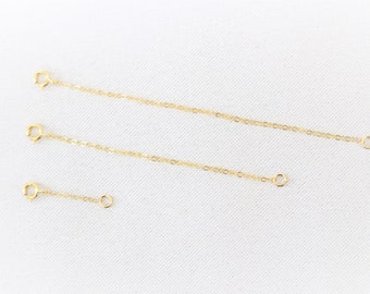 Gold Filled Cable Extension Chain with Heart ~ 2