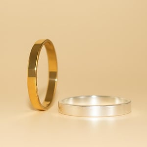 Waterproof Simple Thick Band Ring in 14k Gold Filled or 925 Sterling Silver ∙ Minimalist Wedding Ring ∙ Stacker Rings ∙ Creation Megane