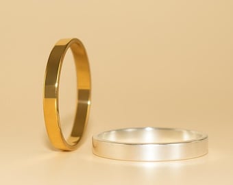 Waterproof Simple Thick Band Ring in 14k Gold Filled or 925 Sterling Silver ∙ Minimalist Wedding Ring ∙ Stacker Rings ∙ Creation Megane