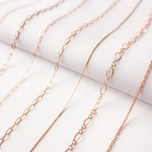 14k ROSE Gold Filled Necklace ∙ Waterproof ∙ Rose Gold Chain ∙ Choker Cable Necklace ∙ Dainty Jewelry For Everyday ∙ Gift for her