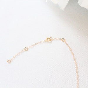 14K ROSE GOLD FILLED 1 2 3 4 inches Extension Chain Add to your necklace or bracelet Spring Clasp Necklace extender chain image 6