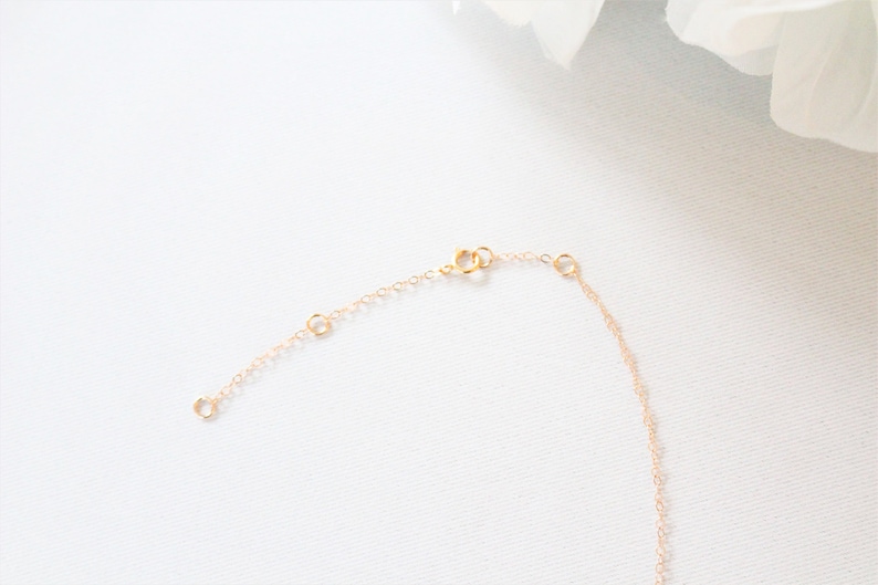 14K ROSE GOLD FILLED 1 2 3 4 inches Extension Chain Add to your necklace or bracelet Spring Clasp Necklace extender chain image 6