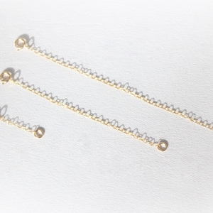 14K Gold Filled Handmade Extender 1 2 3 4 inches Extension Chain Add to your necklace or bracelet Spring Clasp chain addition image 5