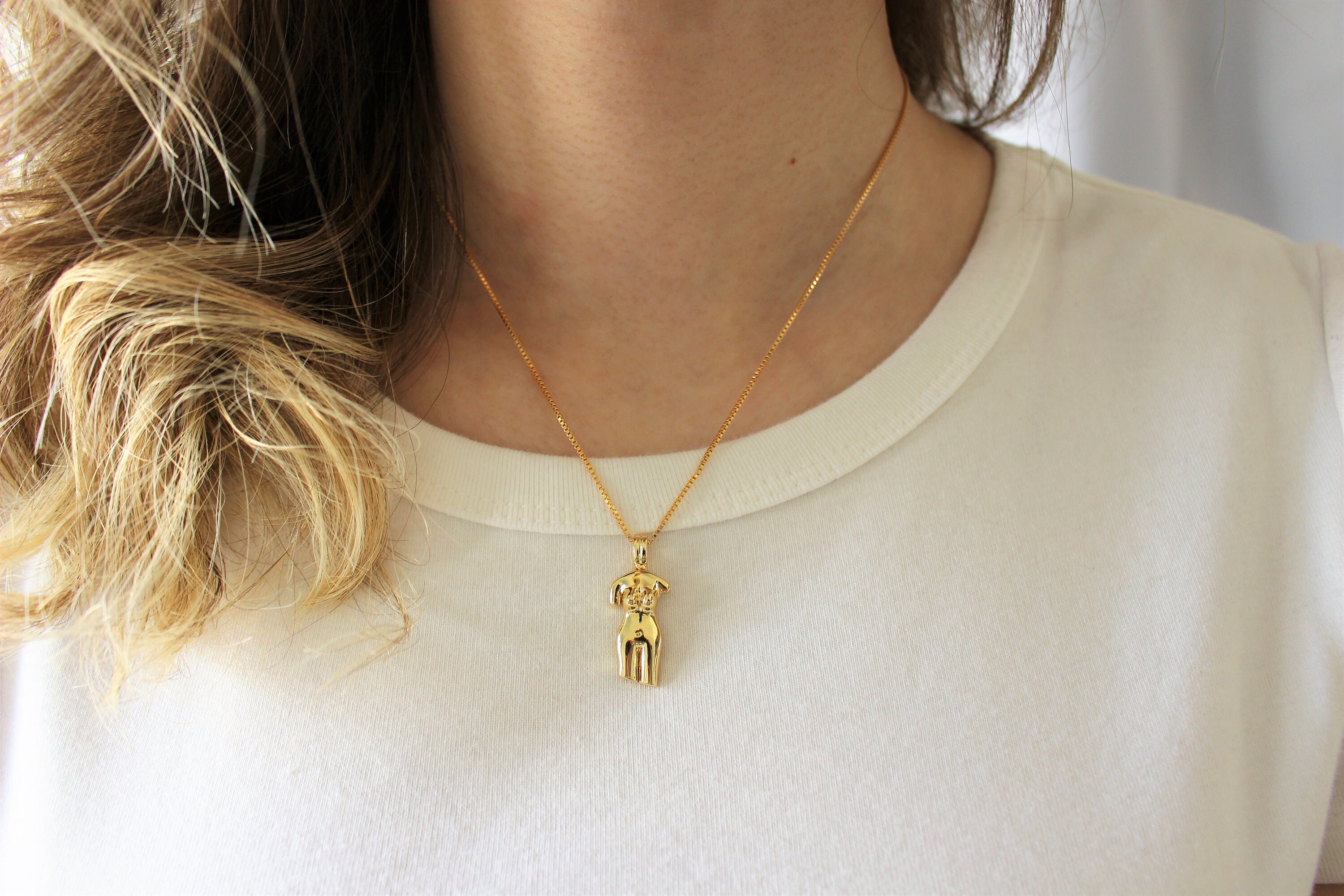 14K Gold Filled Women Necklace Female Empowerment Necklace Etsy