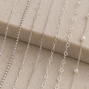 Collier en argent sterling 925 7 styles · Chaînes minimalistes délicates · Collier ras de cou