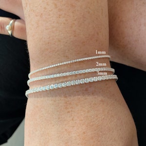 TENNIS CHAIN BRACELET 3 MM CRYSTAL TENNIS CHAIN BRACELET 3 MM CRYSTAL