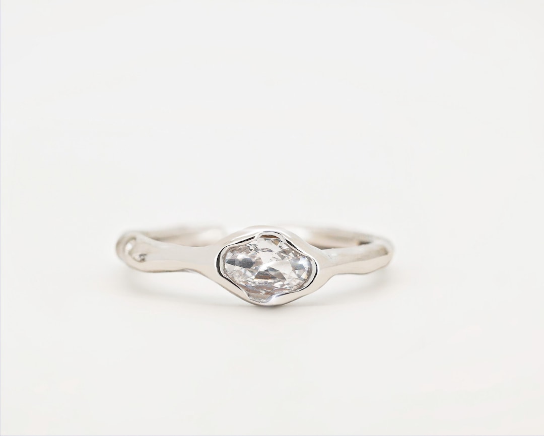 TRESOR - Waterproof ∙ Sparkling Zirconia Ring in 925 Sterling Silver ∙ ...