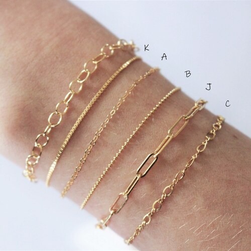 14k Gold Fill Bracelet Gold Stacking 