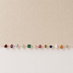 Zarte Ohrstecker aus 18-karätigem Gold mit AAAAA-Zirkonia · Geburtsstein-Ohrringe · Alltagstaugliche Diamant-Rubin-Ohrringe · Minimalistisches Geschenk für Sie