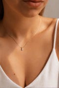 MARQUISE - Dainty 14K Gold Filled Baguette Necklace \u2219 Tiny charm \u2219 Minimalist gold chain \u2219 Gold filled necklace \u2219 Gold Snake Chain