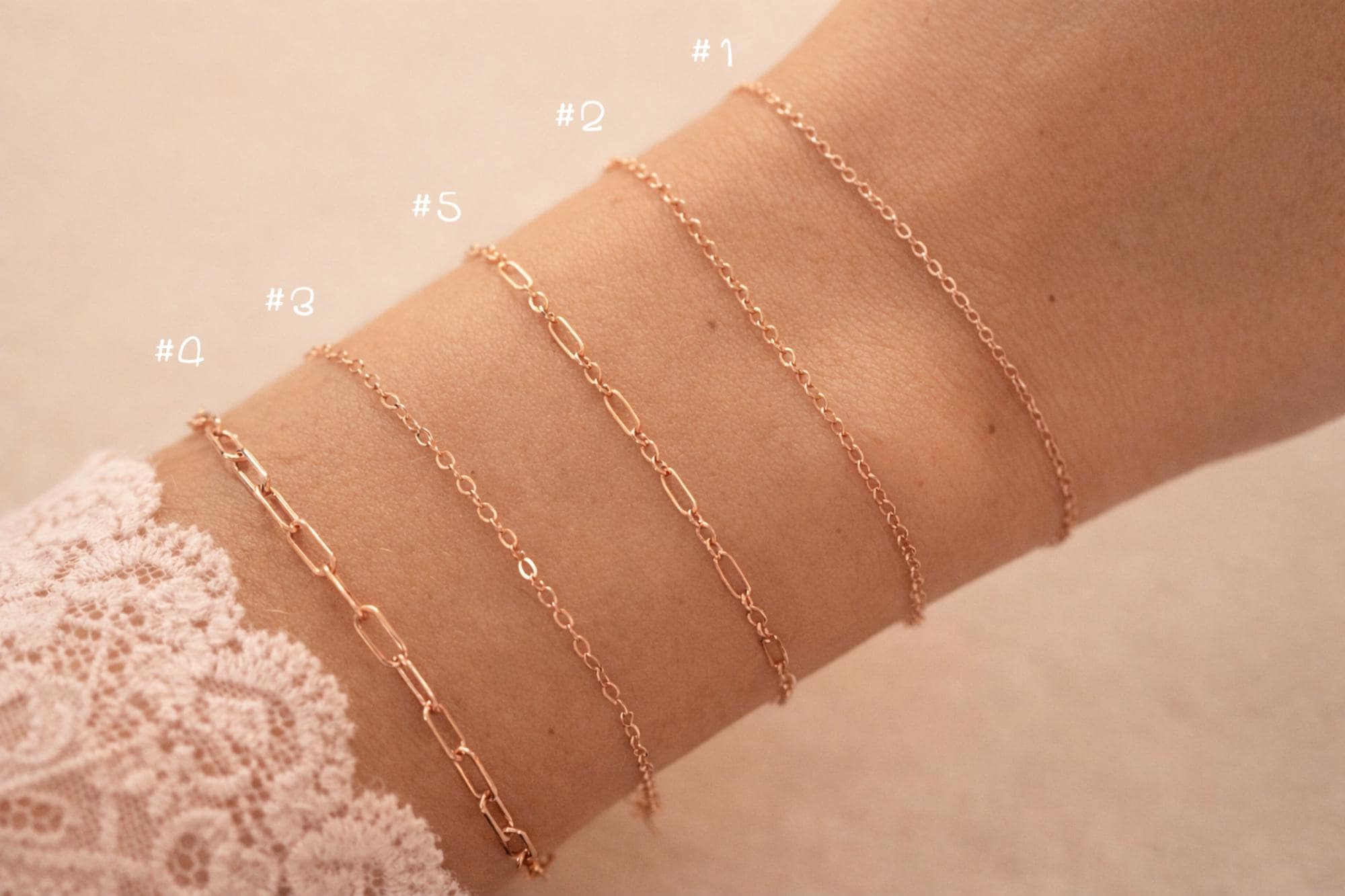 Bracciale Donna A Catena Graffetta Placcato Oro Rosa - Regolabile 18-20 Cm - In Argento Sterling Con Confezione Regalo - 5