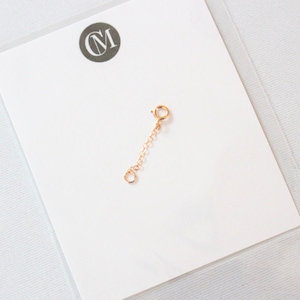 14K ROSE GOLD FILLED 1 2 3 4 inches Extension Chain Add to your necklace or bracelet Spring Clasp Necklace extender chain image 5