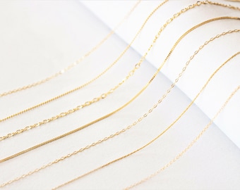 Collier 14K Or Rempli · Chaîne en or 14k  · Collier ras de cou tous les jours · Choker minimaliste simple demoiselle d'honneur & mariage