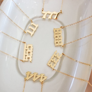 Angel Numbers Necklace ∙ 111 222 333 444 555 666 777 888 999 ∙ Lucky Number Necklace ∙ Manifestation Necklace ∙ Spiritual Gift For her