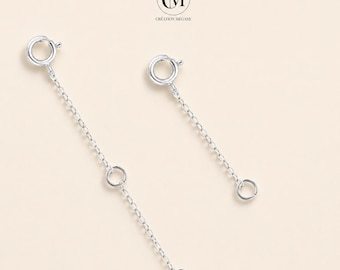 Sterling silver Handmade Extender ∙ 1 2 3 4 inches ∙ Extension Chain ∙ Add to your necklace or bracelet ∙ Spring Clasp ∙ Necklace extender