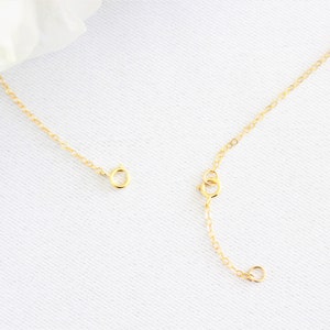 14K Gold Filled Handmade Extender 1 2 3 4 inches Extension Chain Add to your necklace or bracelet Spring Clasp chain addition image 2