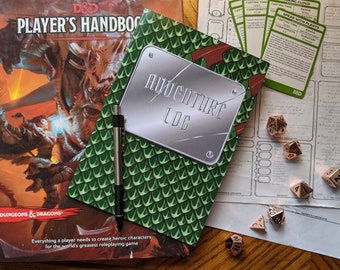 Adventure Log Notebook (A5) | Dungeons and Dragons, Pathfinder, Journal for Tabletop Roleplay Games, Character Journal, Campaign Notes