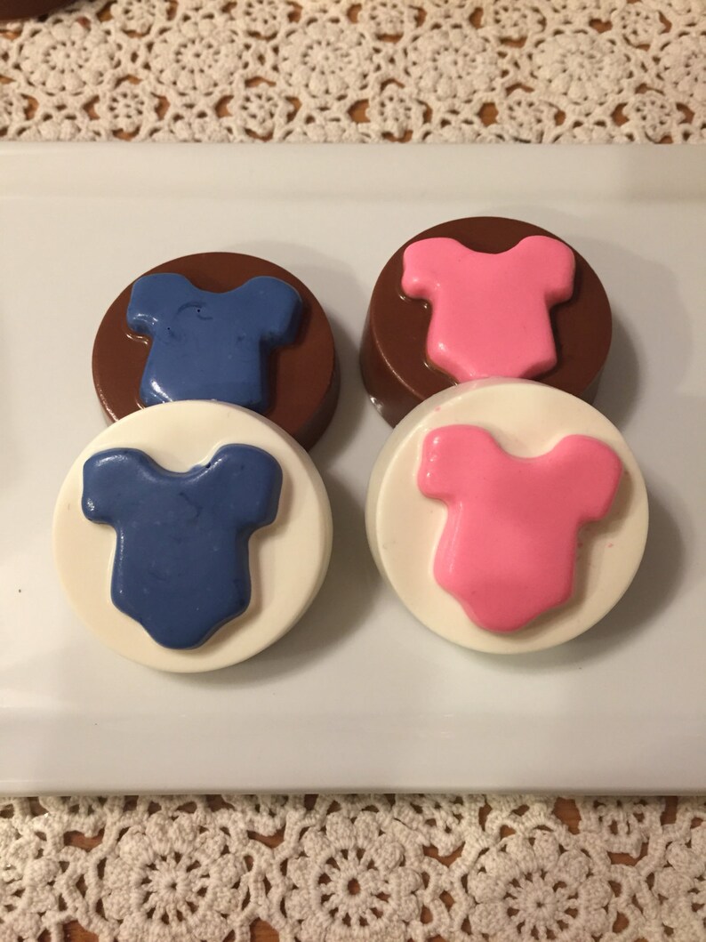 Baby onesie chocolate covered oreos