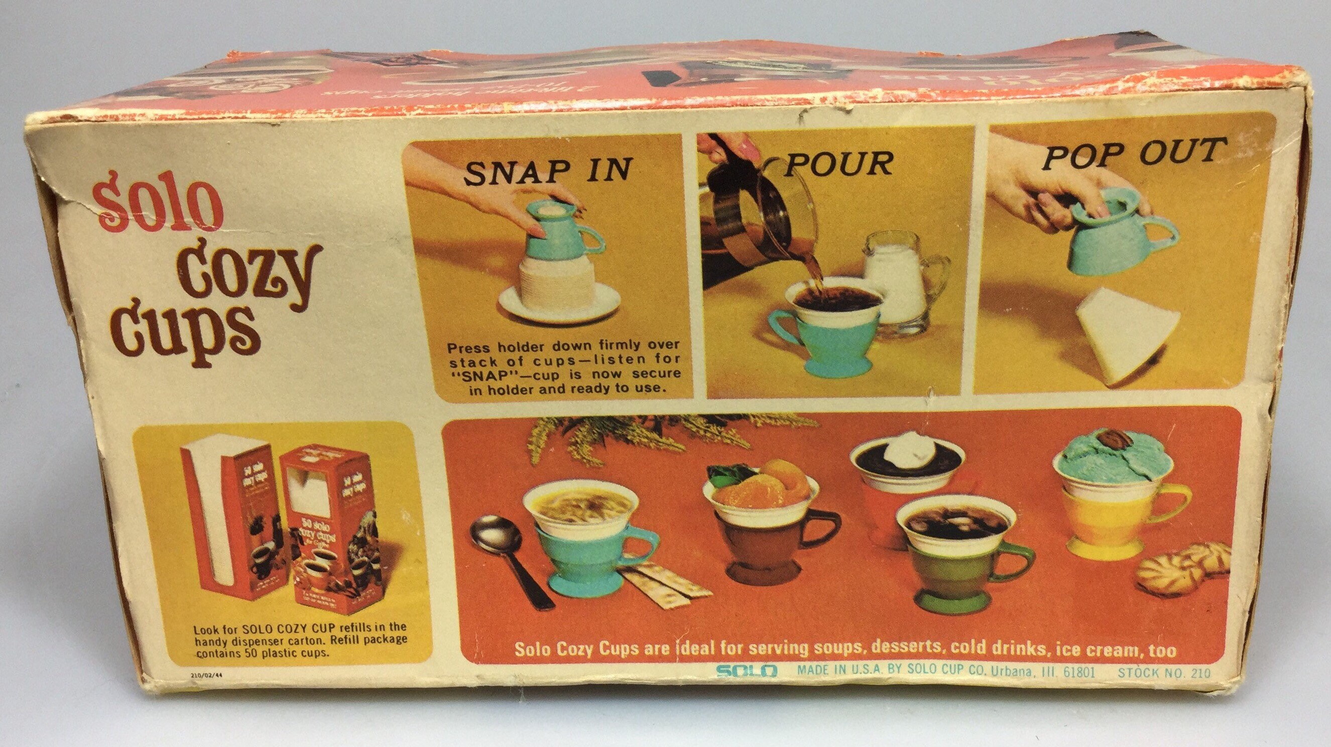 1970s Solo Cozy Cups 10 7 Oz. Plastic Cups With 2 Lifetime Etsy