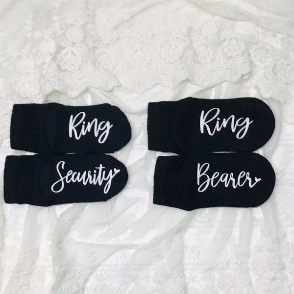 Ring Security Socks - Ring Bearer Socks - Gifts for Ring Bearer - Ring Security Sock gifts - Wedding Party Socks - Bridal Party Gift