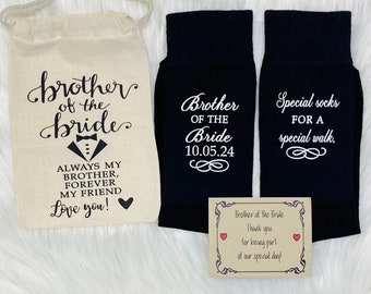 Brother of the Bride gift, Of all our walks, OR Special Socks, Special Walk, Uncle, Father, Papa Socks, FREE sock label