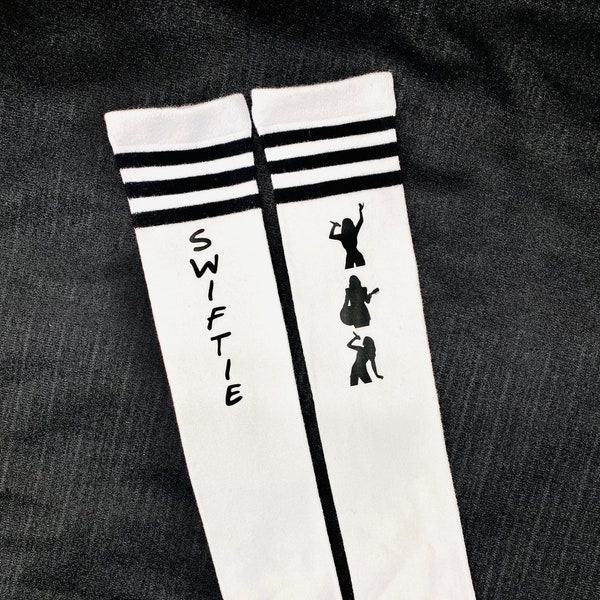Swiftie Socks, Taylor Swift fans gift, Tube socks, Fits most ages 7 to 12