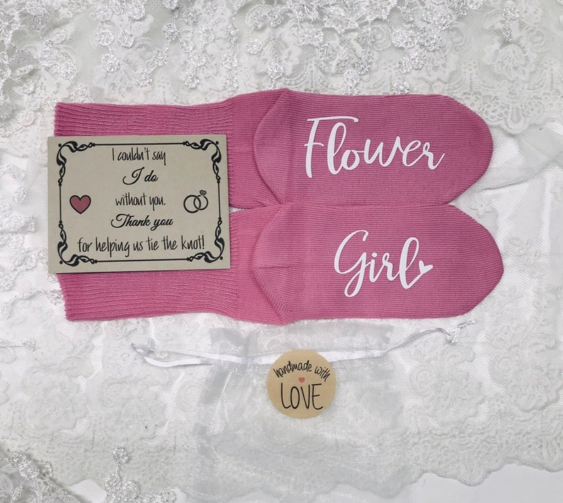 Junior Bridesmaid Flower Girl Socks Wedding Bridesmaid Etsy