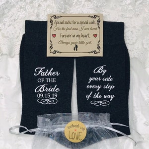 Father of the Bride gift, Of all our walks, OR Special Socks, Special Walk, Father of the Bride Socks, FREE sock label & gift bag