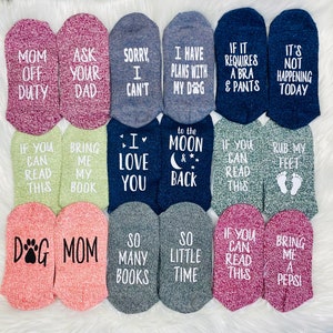 Cadeau pour professeur, fin d'année scolaire, fête des mères, chaussettes de vin, cadeau, si vous pouvez lire ceci. Cadeau pour les moins de 15 ans, Femmes, Messages, Talons avec sensations