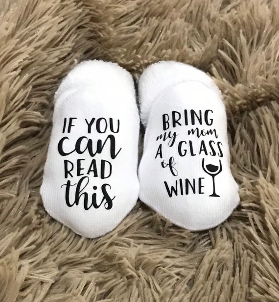 Baby Shower Gift Wine Socks Baby Gifts Baby Socks Boy Etsy
