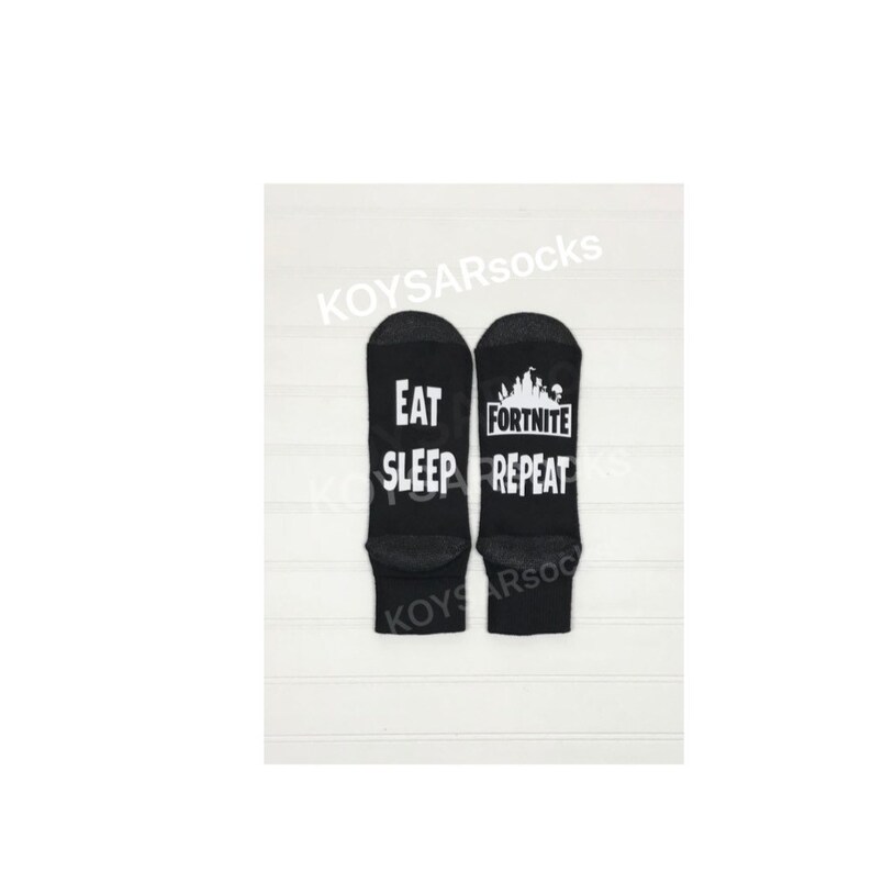 Fathers Day Novelty socks Eat Sleep Repeat Socks Dad Gaming Socks Daddy Gaming Gift Dad Gamer Gift YouTube Socks