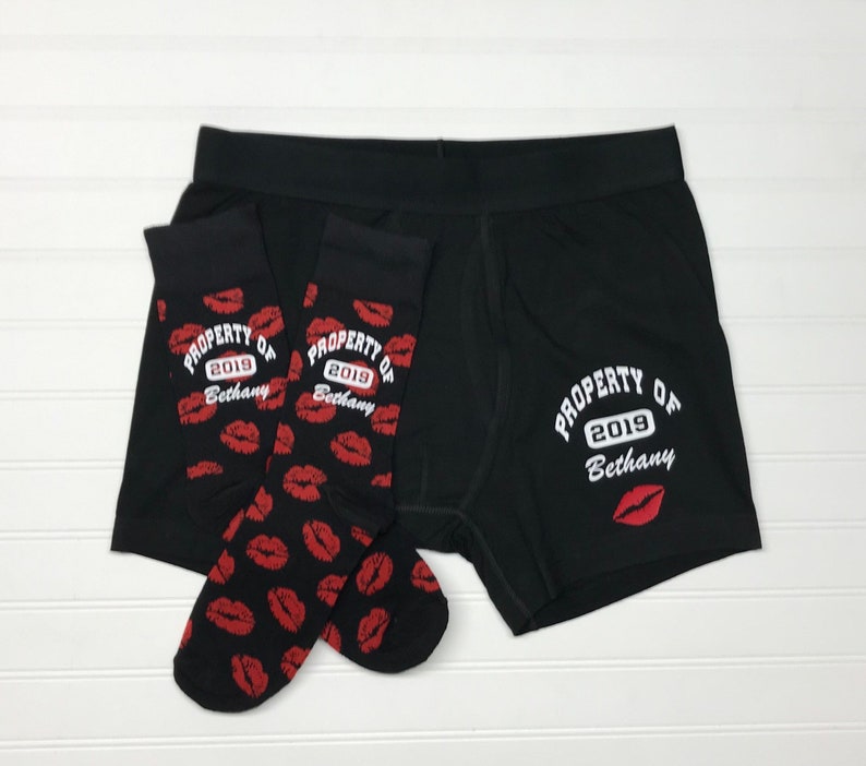 Groom Personalized Underwear & Socks Groom Gift From Bride Etsy