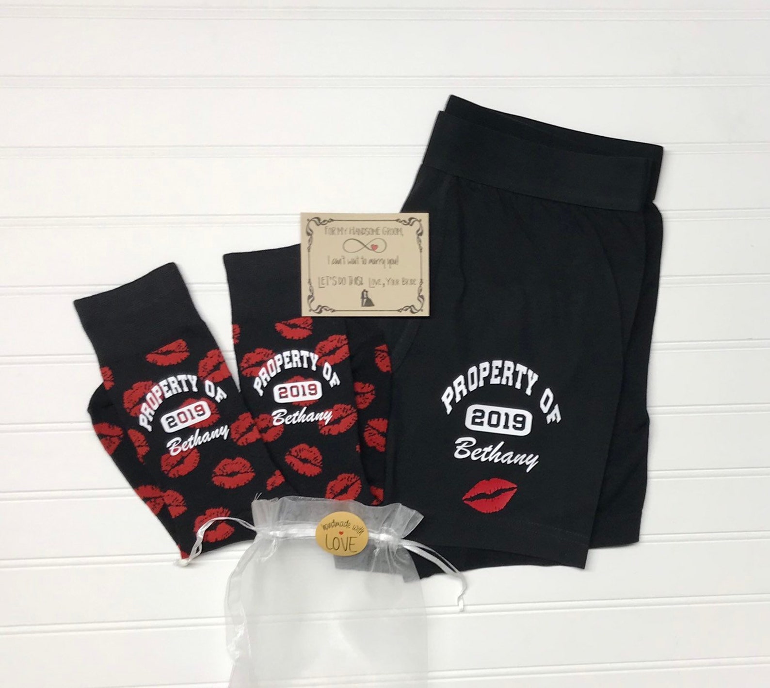 Groom Personalized Underwear & Socks Groom Gift From Bride Etsy