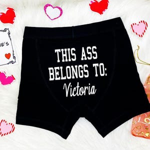 Gift for Him, Custom Boxers, Underwear for Husband, Funny, Personalized, Wedding, Small to 3XL available