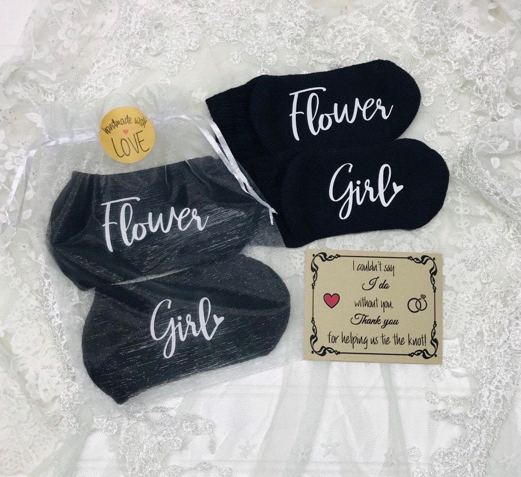 Junior Bridesmaid Flower Girl Socks Wedding Bridesmaid Etsy