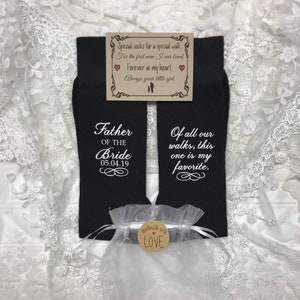Father of the Bride gift, Special Socks OR Of all our walks, FREE sock label & gift bag, Dad socks wedding, Socks for Dad, Father Bride Gift