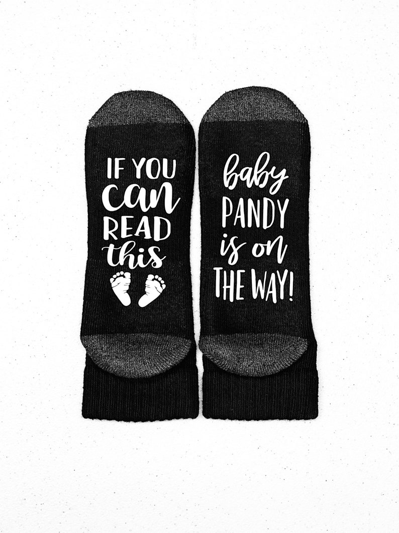 Baby Shower gift Personalized Labor and Delivery Gift labor and delivery socks If you can read this Pregnancy Baby on the way