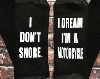 Motorcycle Gifts for Men, For Dad, socks, Husband, Boyfriend, Wife rides,  Stocking Filler